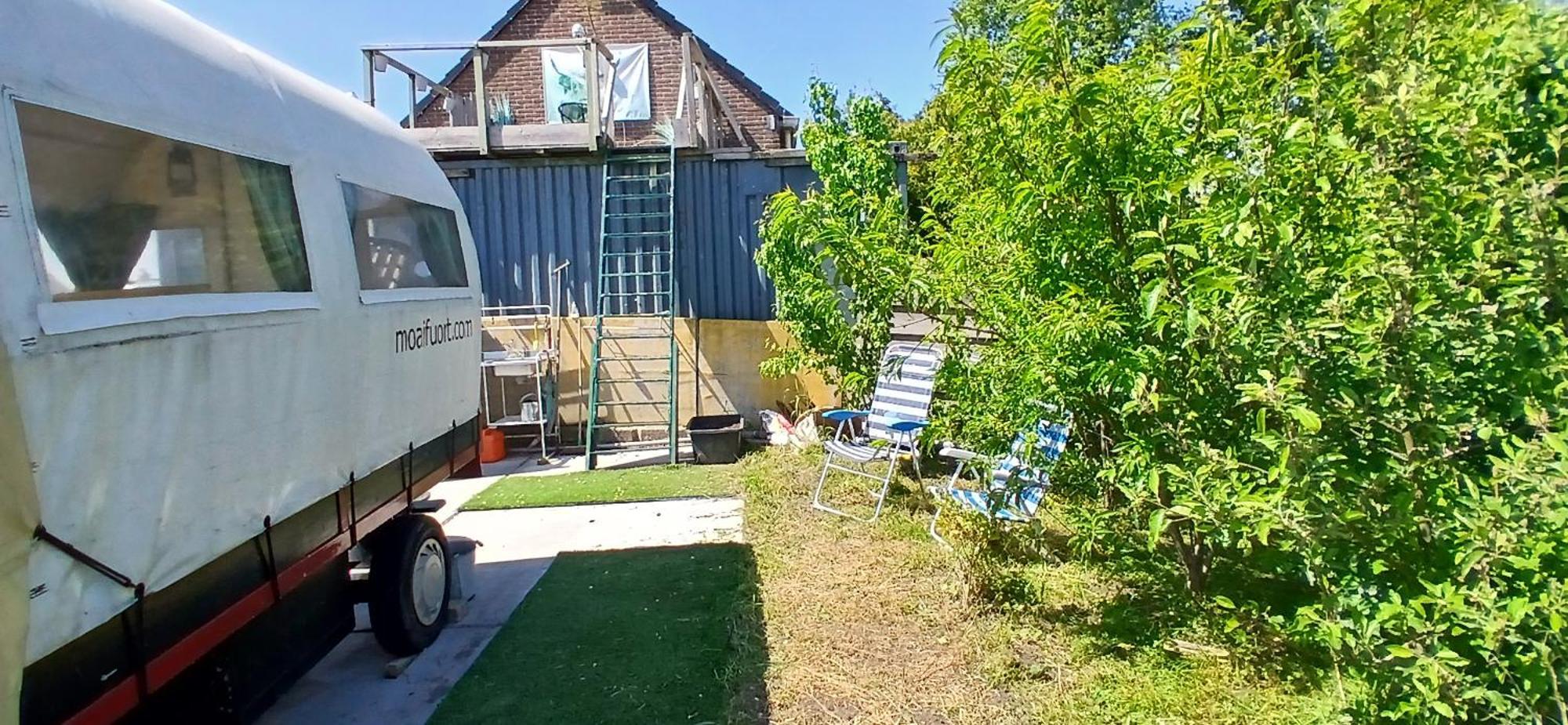De Huifkar, Trekkershut Bij Sneek Hotel Hommerts Exterior foto